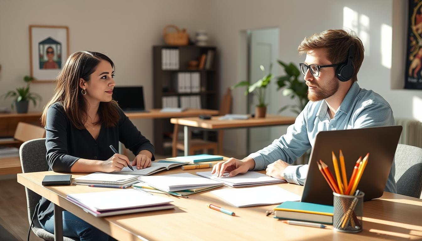 Digital learning platform with online study materials